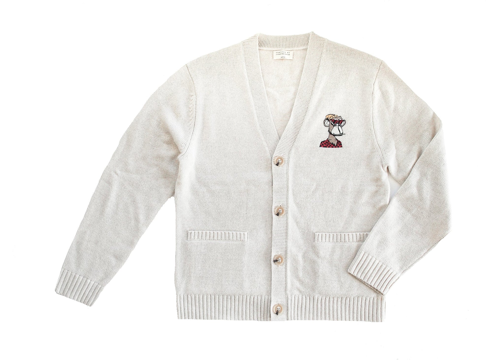 GENTLY USED Bored Caviar Cashmere Cardigan (Ivory)