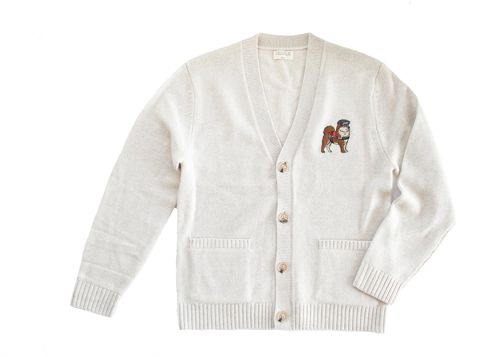 GENTLY USED Charlie Cashmere Cardigan (Ivory)