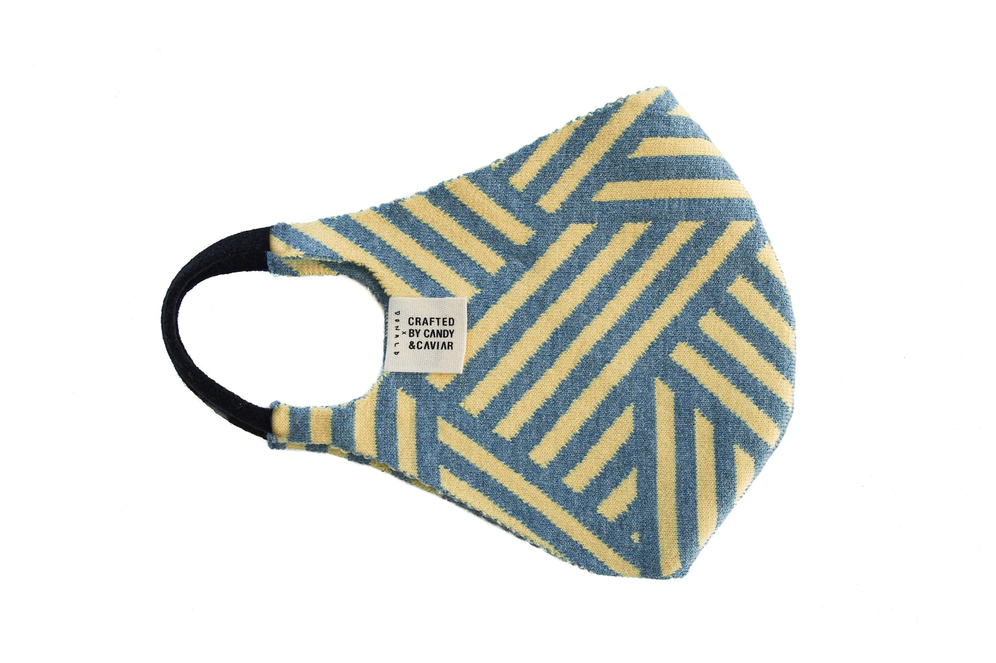CANDY&CAVIAR x Donald Robertson Jacquard Knit Mask (Blue/Yellow)