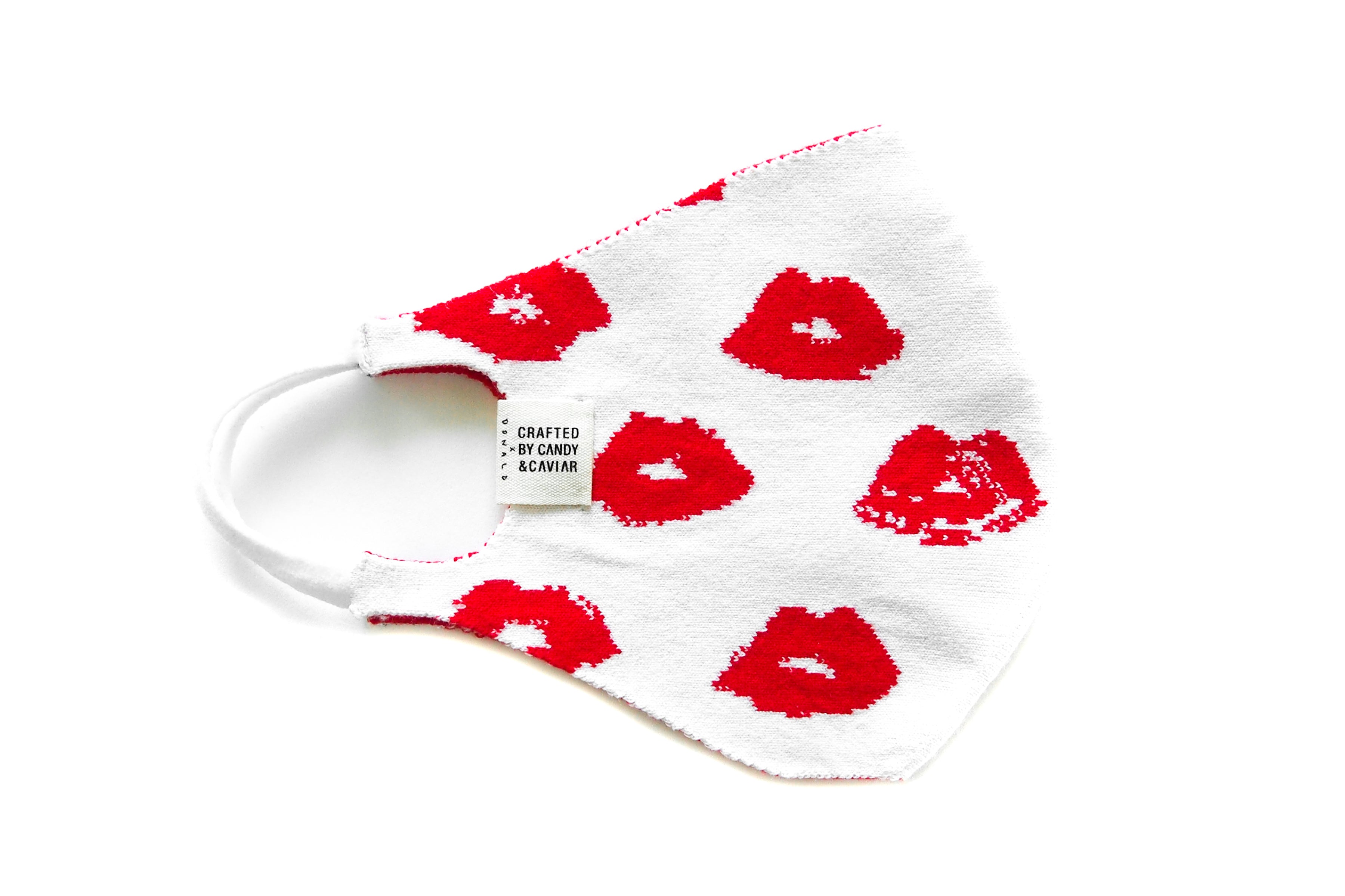 CANDY&CAVIAR x Donald Robertson Jacquard Knit Mask (Lips)
